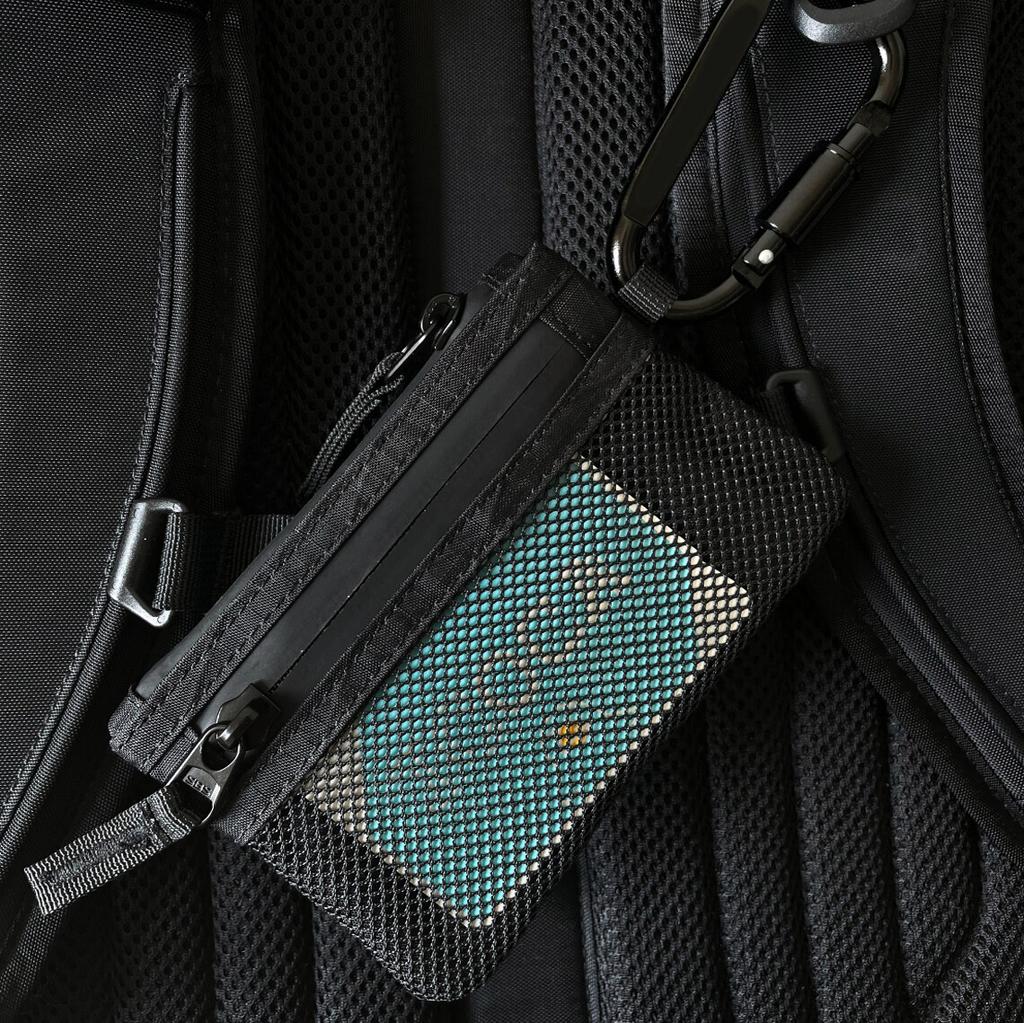 Minimalistisk Handväska RFID Stöldskyddad Kort Hållare X-Pac Vattentät Slitstark Nylon Herr Utomhus Resa Sport Plånbok med Klätterspänne