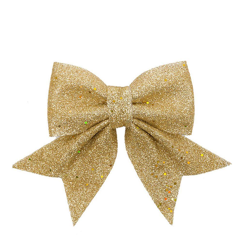 Pendant Gold Powder Large Gold Shiny Bow Christmas Bow Pearl Cotton Gold Powder Bowknot Big Bow-Tie