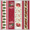New Christmas table flag decoration, home kitchen imitation linen tablecloth Christmas table flag