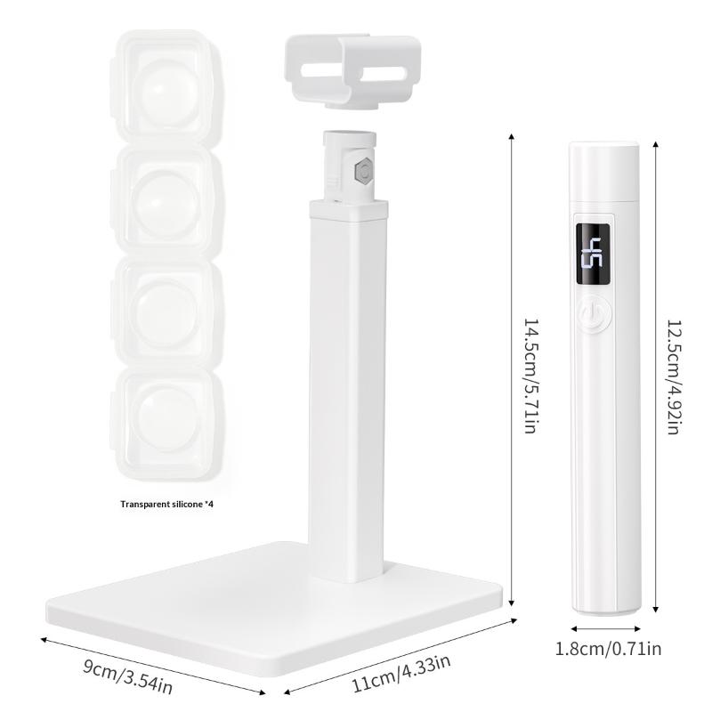 Rechargeable UV Nail Lamp Salon Grade Fast Curing Adjustable Stand LED Gel Dryer for Home DIY Use