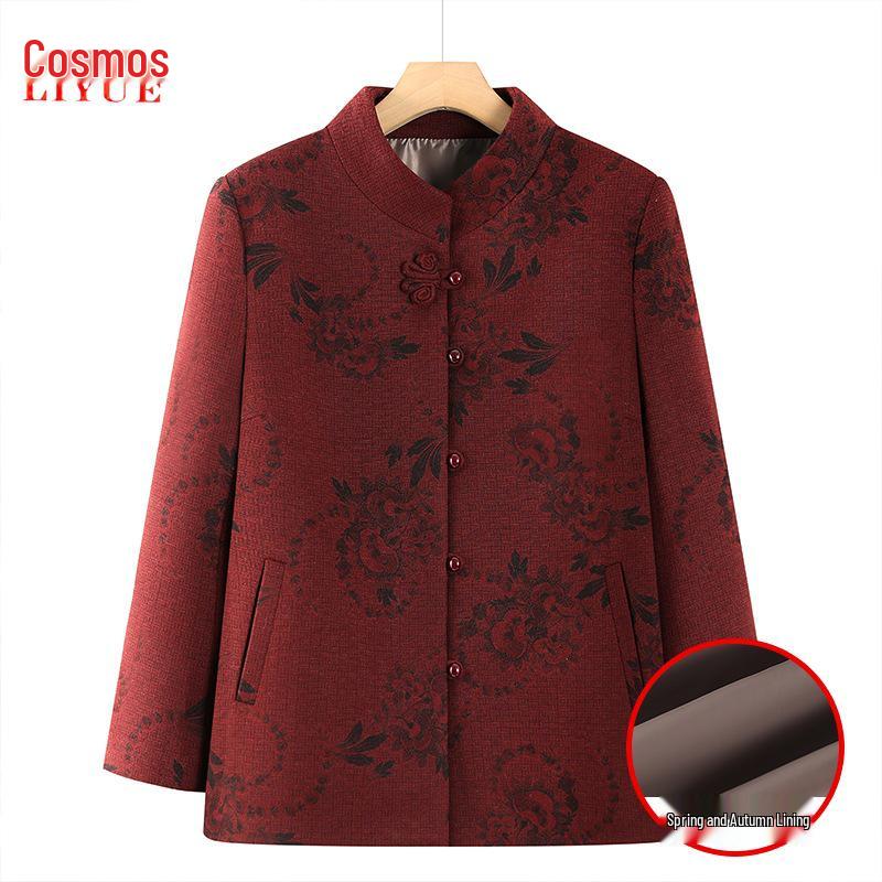 

Стильное пальто 2025 года для весны и осени для женщин среднего и пожилого возраста 4XL [130-145 jin]