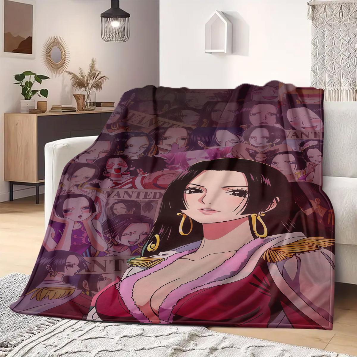 

Nico Robin Print Blanket Warm Comfortable Flannel Blanket Suitable for Bedrooms,Sofas, Beds,Chairs,Travel 66 75x90cm