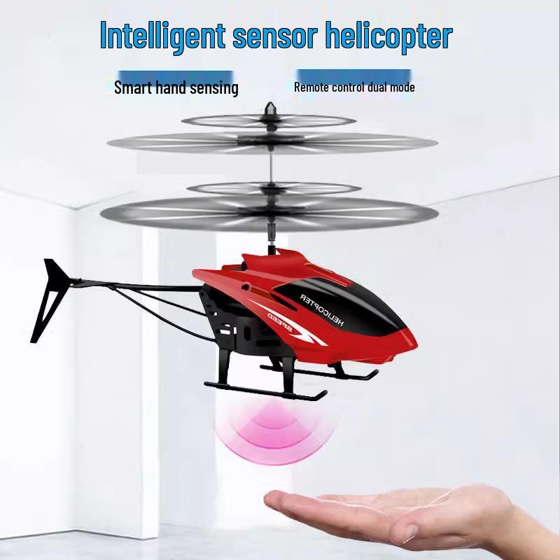 Induction Gesture-Controlled Hovering Helicopter Toy for Kids - Drop-Resistant