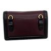 Coach Riley 18 Carriage Buckle Accordion Bag Women Shoulder Bag Black Burgundy 79668-B4C1L