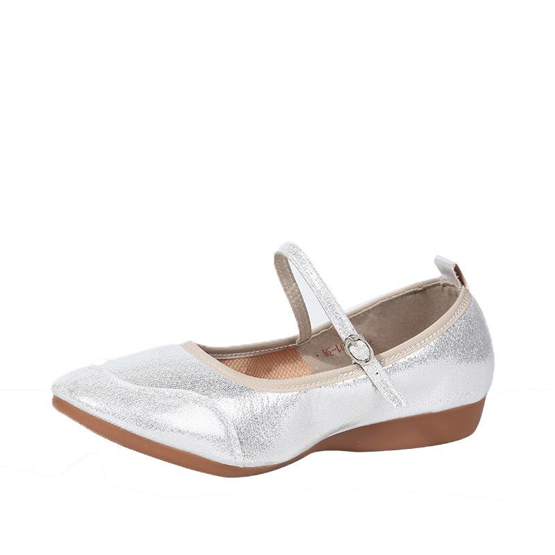 

Трансграничные новые туфли для латиноамериканских танцев, туфли для народного танца, низкие, на мягкой подошве, женские туфли для современных танцев с мелким вырезом 42