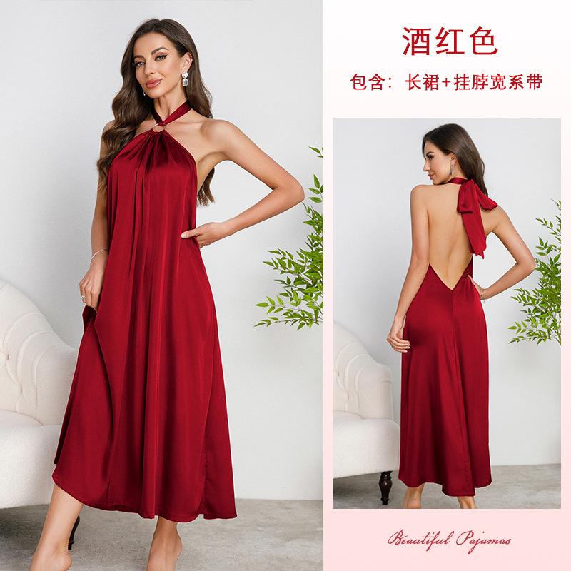 French Dinner Dress Dress High-end Light Luxury Neck Dress Women's High-end Halter Dress Multi-color Optional 888