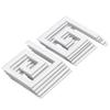 10Pcs 5x5CM DIY Waist Line Mirror Sticker Modern Acrylic Wall Stickers for Living RoomSilver