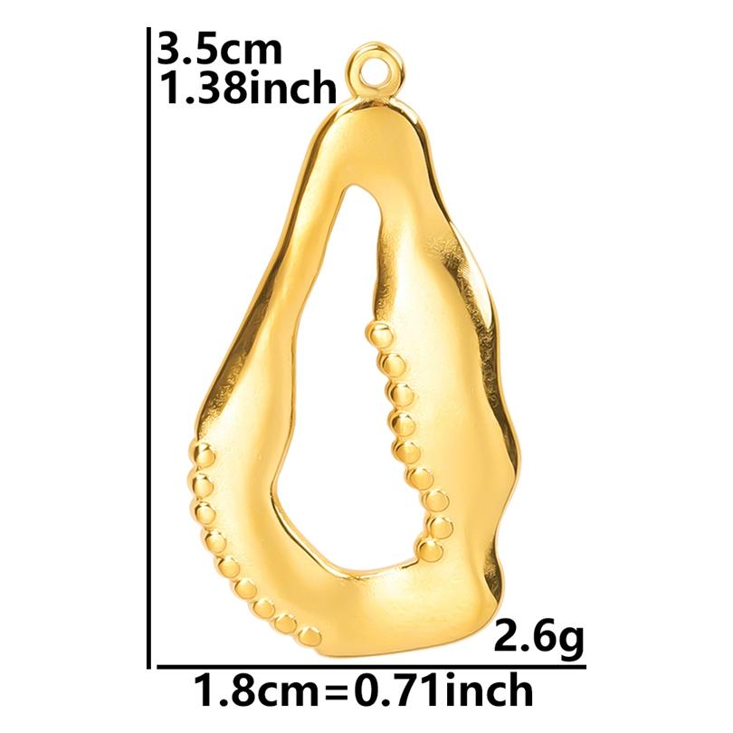 6pcs Real Gold Plated Ocean Animal Turtle Shell Conch Starfish Diy Charms For Jewelry Making Bulk Stainless Steel Charm Pendant