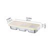 Stainless Steel Bentos Box with Plastic Lid Multi Compartment Design Leak Proof Lunch Container For Work Travel