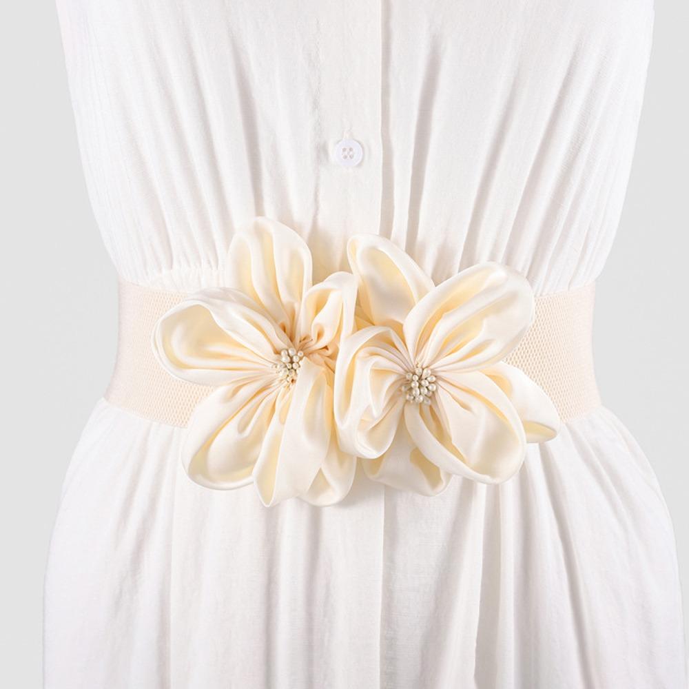 Floral Large Flowers Waistband Chic Ladies Dress Cummerbands  Skirt Dress Coat Decor Accessories