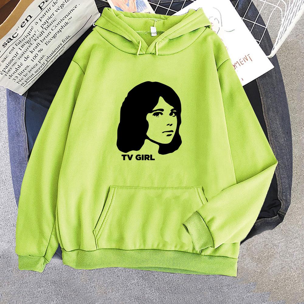TV Girl Heavy Mental Streetwear Hoodies Winter Fleece Comfortable Hooded Sweatshirts Long Sleeve Sudaderas Harajuku Casual Hoody