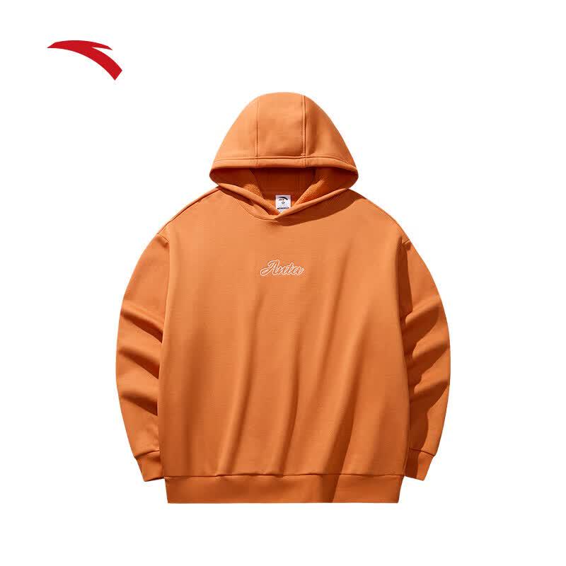 Anta Unisex Fleece-Lined Hooded Pullover Sweatshirt