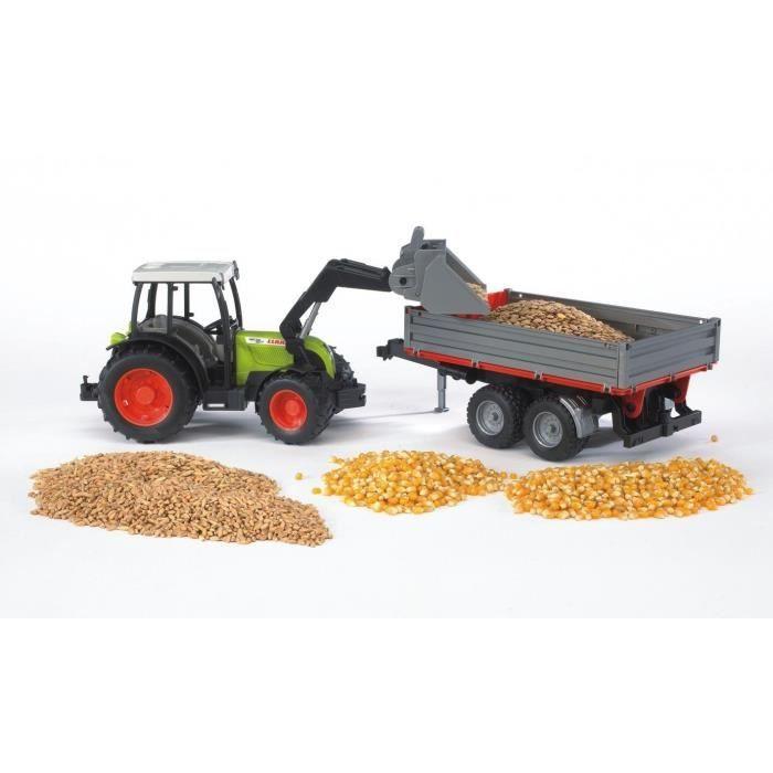 Tracteur BRUDER Claas Nectis 267F Avec Remorque Basculante - 65,5 Cm