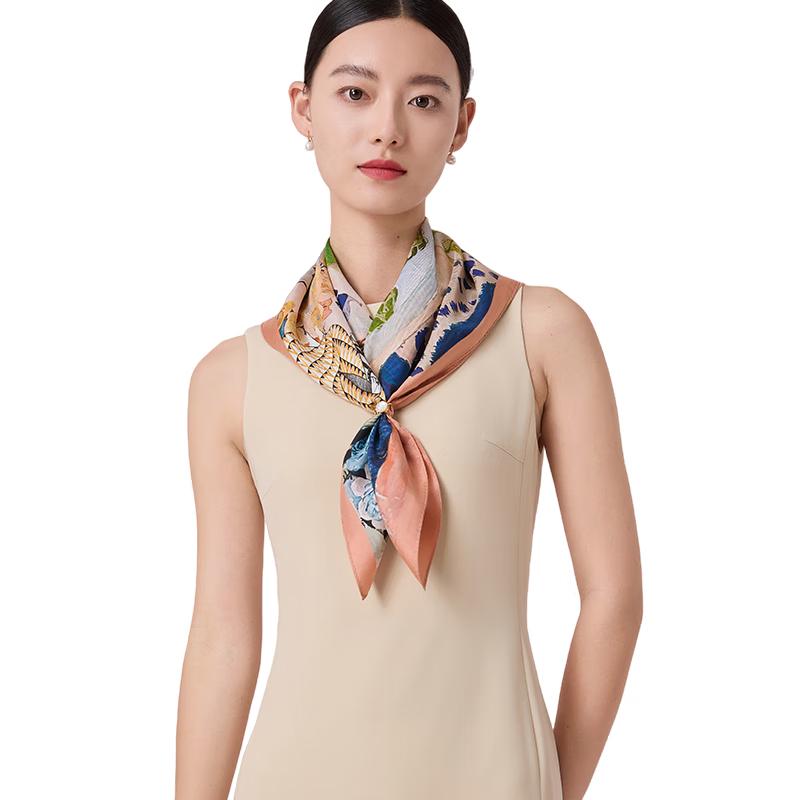 

Shanghai Story Women s 100% Mulberry Silk Square Scarf 65cm x 65cm