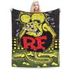 Comfort Rat Fink Blanket Merch Bed Decorative  Throw Blanket Soft Fleece for Bedroom