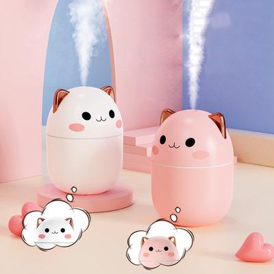 250ml Mini Air Humidifier Cute Aroma Diffuser with Night Light USB Mute Purifier Cool Mist Maker for Home Bedroom Desktop Office