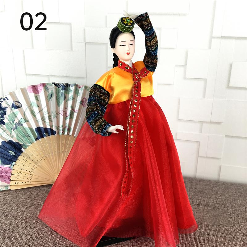 Korean Palace Hanbok Doll Ornament Princess Korean Drama Doll Toy Restaurant Home Decor Display Miniatures Desktop Ornament Gift