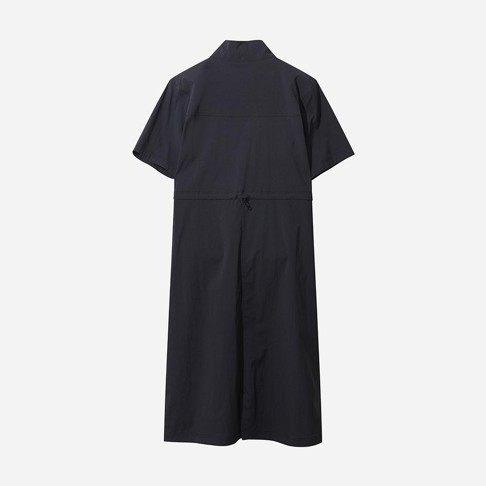 DOD Ice Clash Stand Neck Dress For Women (Black)
