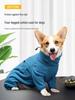 Zagęszczony Zimowy Płaszcz Bawełniany dla Małych i Średnich Psów - Ciepły Pełnokorpusowy Kombinezon Czteronożny