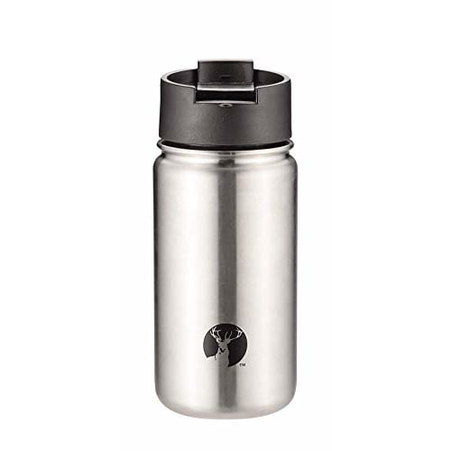 Captain Stag (CAPTAIN STAG) Sports Bottle, 350ml, Direct Drinking, Vacuum Insulated, Double Stainless Steel, Hot/Cold Insulation, Wide Mouth, Screw or
