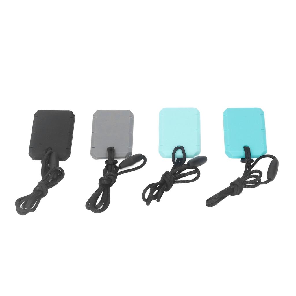 4ks Sensory Chew Necklace Potravinářský silikon Snižuje úzkost Bezpečný měkký Sensory Chew náhrdelník