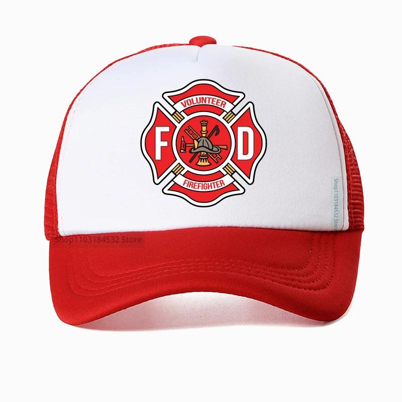 Firefighter Department Baseball Cap Men Women Adjustable Fireman Fire Rescue Dad Hat Outdoor Mesh Breathable hats
