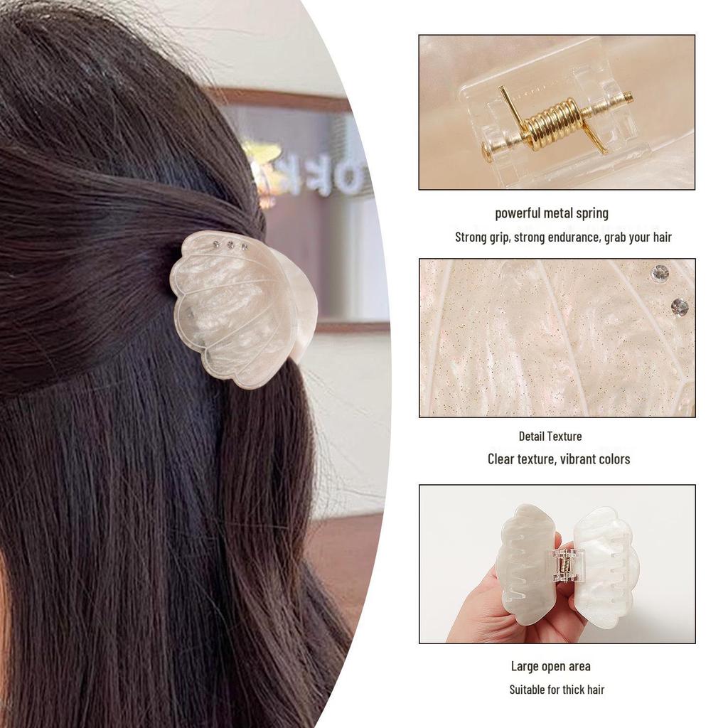 Bamboo Yao Ocean-Style Whale & Seashell Hair Clip