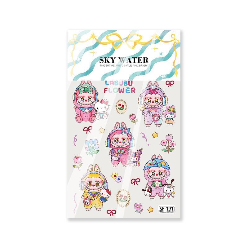 Sky Labu 3D Embossed Stickers: Nail, Phone Case, Journal, DIY Cute Waterproof Stickers