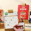 DIY Calendar Loose-leaf Buckle Desk Calendar With Pen Holder Desktop Calendar Ornament  Notes