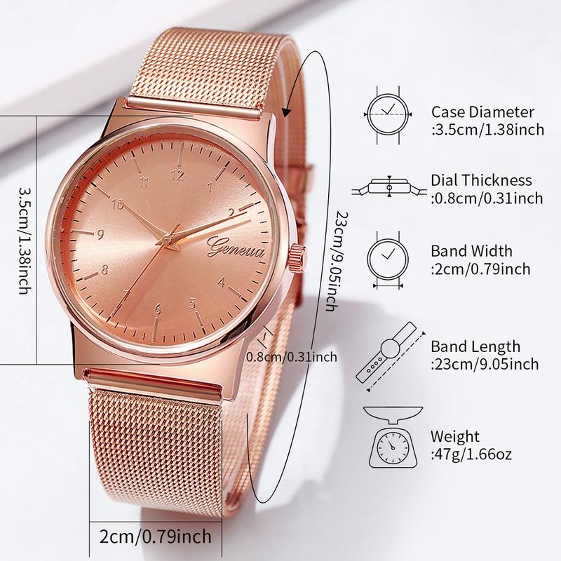 Women Watches Fashion Mesh Band Arabic Dial Quartz Watch For Ladies Clock Reloj Mujer Without Box