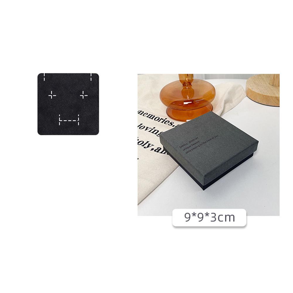 Gray Black Cardboard Jewelry Box Ring Earrings Bracelet Pendant Jewelry Box Gift Packaging Box Jewelry Organizer