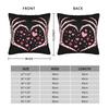 Pillow Case Valentines Day Skeleton Hand Heart  Soft  Pillow Cover For Wedding Party Home Decor Funny Pillowcases