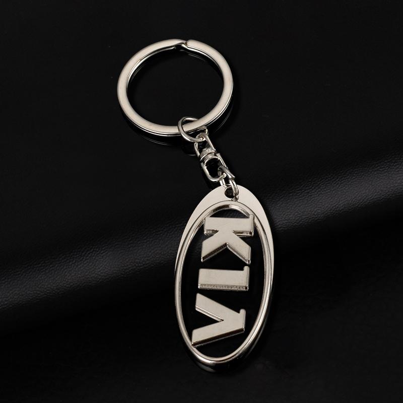 1Pcs 3D Metal Car Keychain Keyring Key Holder Couple Gifts Pendant For KIA Cerato Sportage R K2 K3 K5 K6 K7 K8 RIO 3 4 sorento picanto