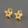 Simple And Versatile Five-Pointed Star Ear Buckle Women'S Personality Niche Temperament Fashion Daily Stud Earrings Design Sense Earrings