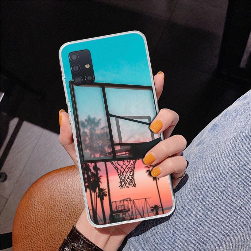Basketball Basket Play Phone Case For Samsung Galaxy A52 A32 A22 A12 A51 A31 A50S A30S A20S A10S Note 20 Ultra 10 Plus S10 A72 A