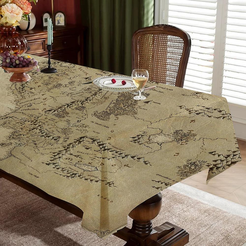 L-Lords Game Rings Home Tablecloths Dining Decoration And Rectangular Table Accessories Waterproof Cloth Anti-Stain