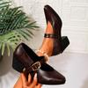 Fashion Ladies Shoes 2025 Brand Buckle Strap Women's High Heels Fashion Shallow Office and Career New Plus Size Best Seller Heels Women