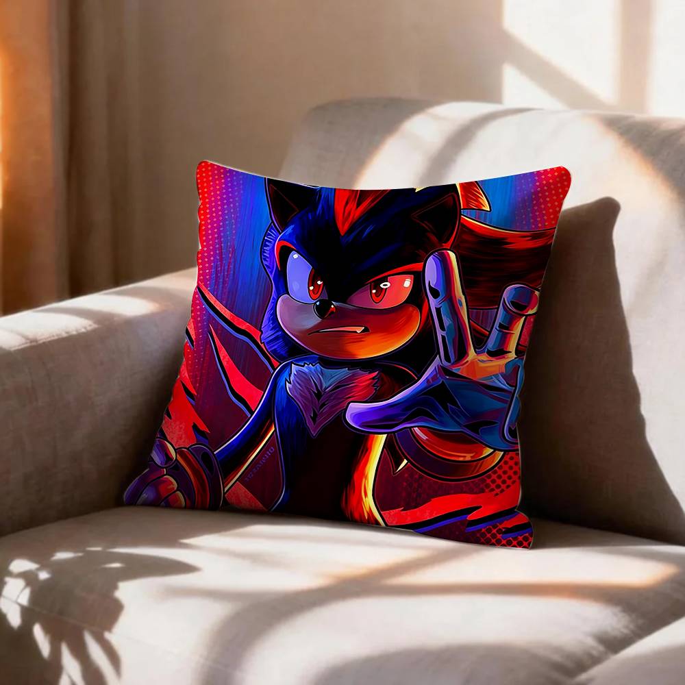 COOL SShadows SSonics Hedgehog Pillow Case Pattern Printed Pillowcase For Living Room Sofa Cushion Cover