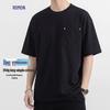 Luomeng Herren Rundhals-T-Shirt aus langstapeliger Baumwolle