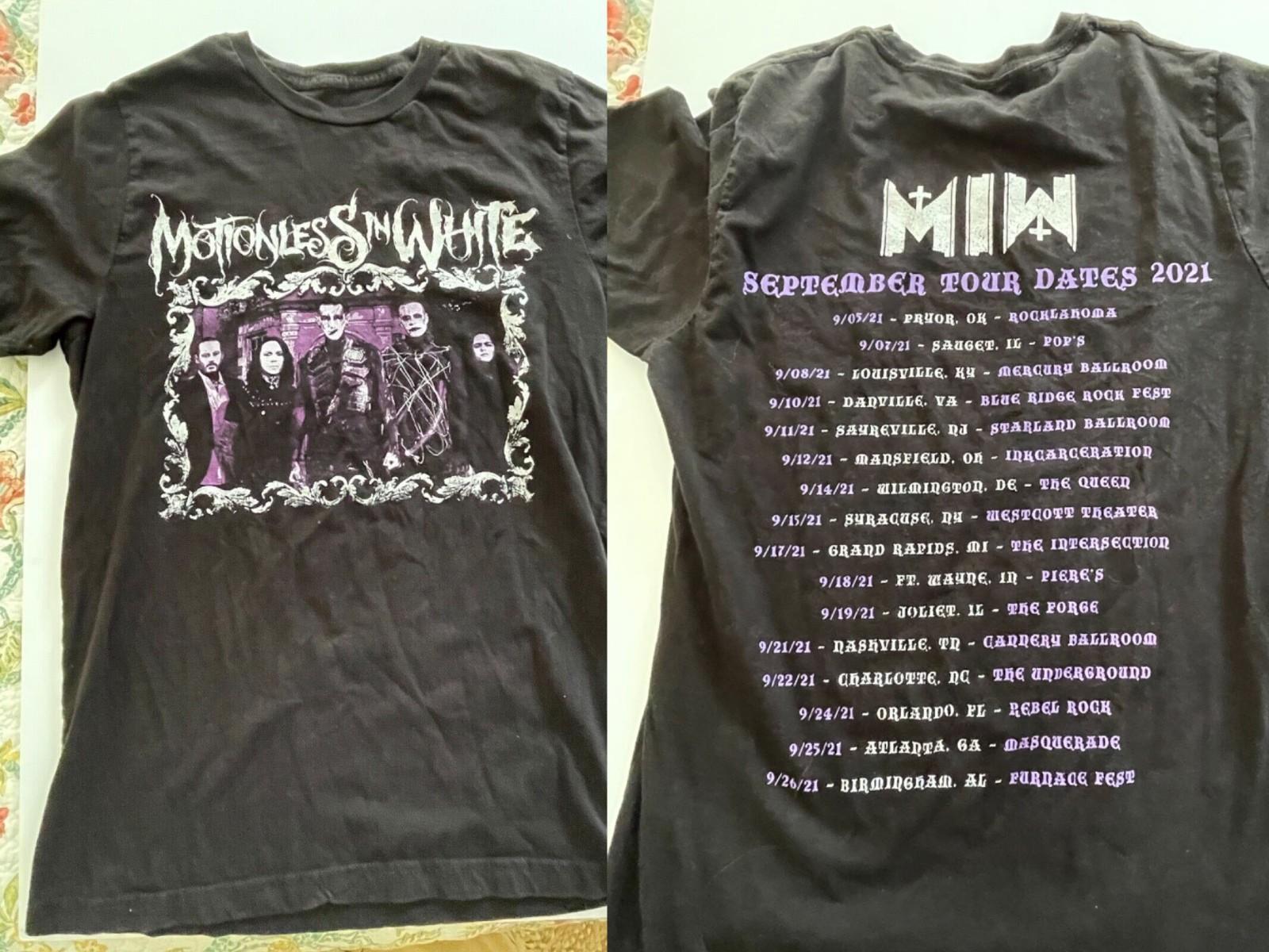 New Motionless in White 2021 Tour Gift For Fans Unisex S-5XL Shirt SS246 S