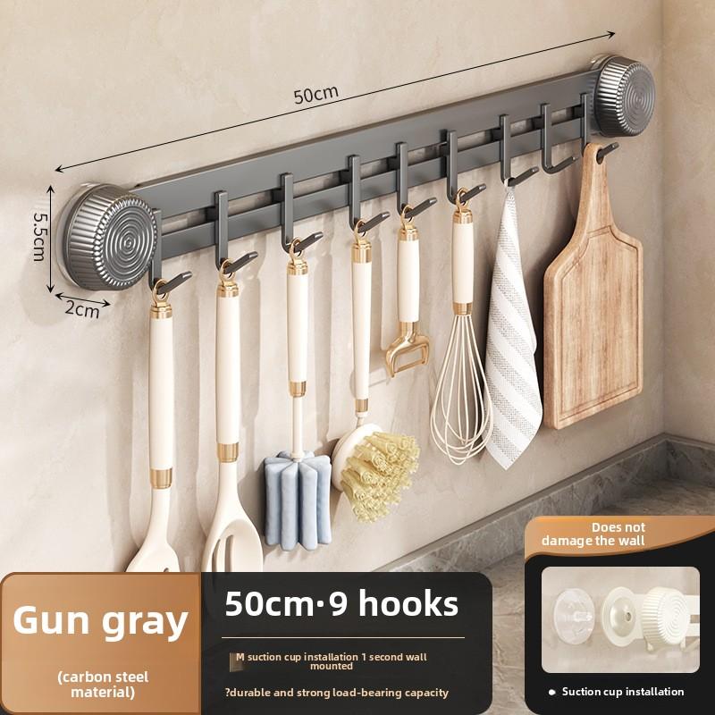 Saugknapfhaken ohne Bohren, Küchen-Badezimmer-Haken ohne Spuren, Haushalts-Wandgarderobenhaken, multifunktionales Aufbewahrungsregal