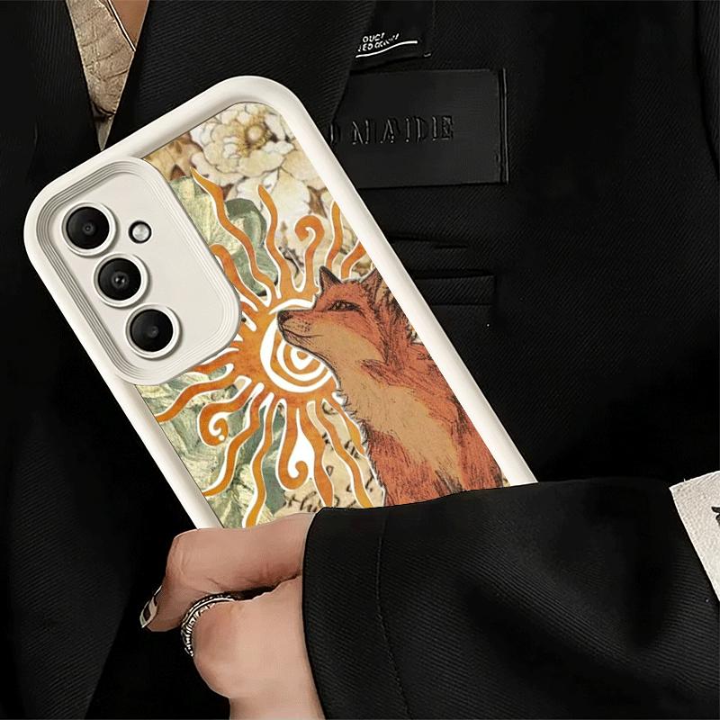 Phone Case for Samsung Galaxy A17 A16 A15 A14 A13 Cartoon Fox Animal A56 A36 A26 A55 A35 A25 A54 A34 A24 A53 A33 A23 A07 A06