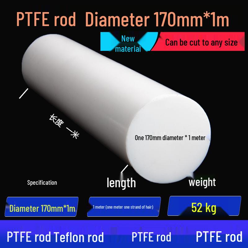 White High-Temperature Resistant PTFE Plastic Rod