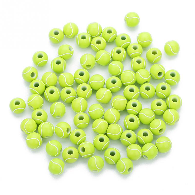 Mixed Basketball Acrylic Loose Beads DIY Jewelry Making Accessories 50pcs//lot