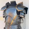 Moria Dwarf Dwarven Steel Knight Armor Suit Full Body Armor With Cuirass,Pauldrons,Bracers,Greaves,Helmet Cosplay  Larp LOTR Full Body Ar