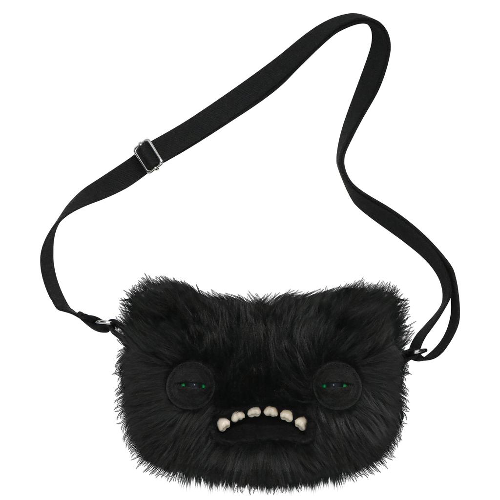 Fluffy Crossbody Bag Wide Eyed Weirdo Screech Dolls Ugly Tooth Monster Plush Toys Big Head Furry Backpack Gifts