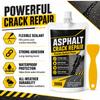 Asphalt Crack Repair Flexible Sealant Paste Strong Bond Waterproof Weather Resistant Quick Repair for Driveways Parking Lots Roads Sidewalks 200G