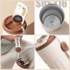 Temperature-Sensitive Coffee Thermos with Lanyard & Drink Switch
