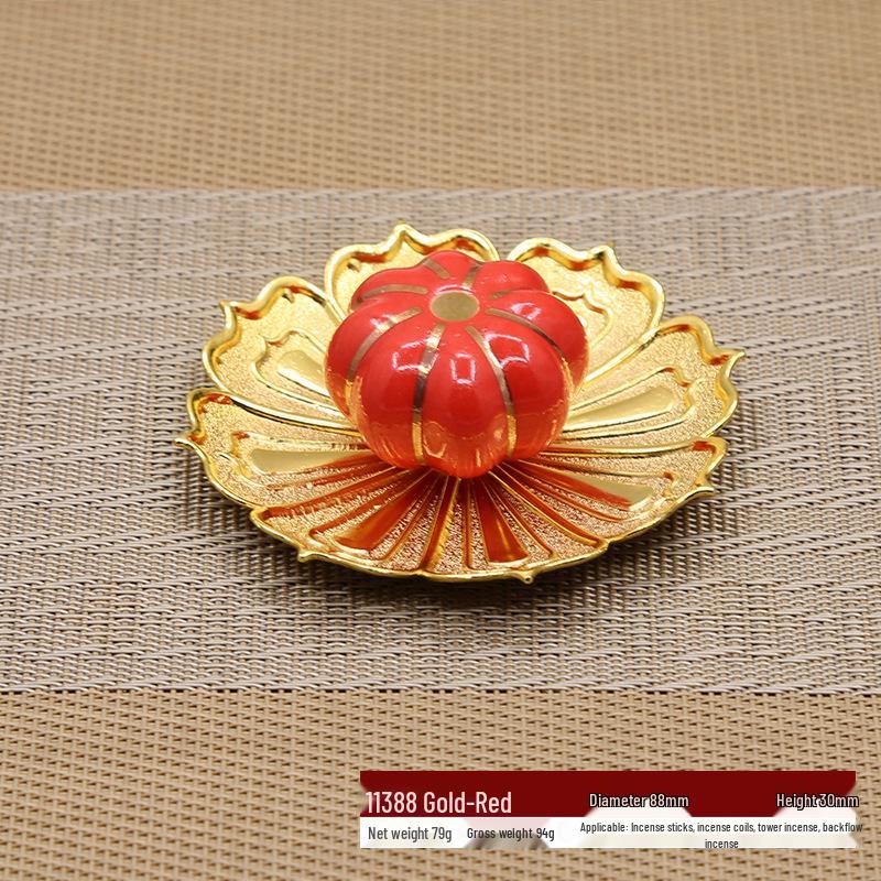 Seven-Color Ceramic Zen Incense Burner Tray with Sandalwood Coil Holder