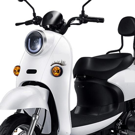 2Pcs Car Eyelashes Stickers Funny Car Headlight Sticker Waterproof Fake Eyelash Decals Tailgate Fridge Wall Window Vehicle Decoration Gifts for Men